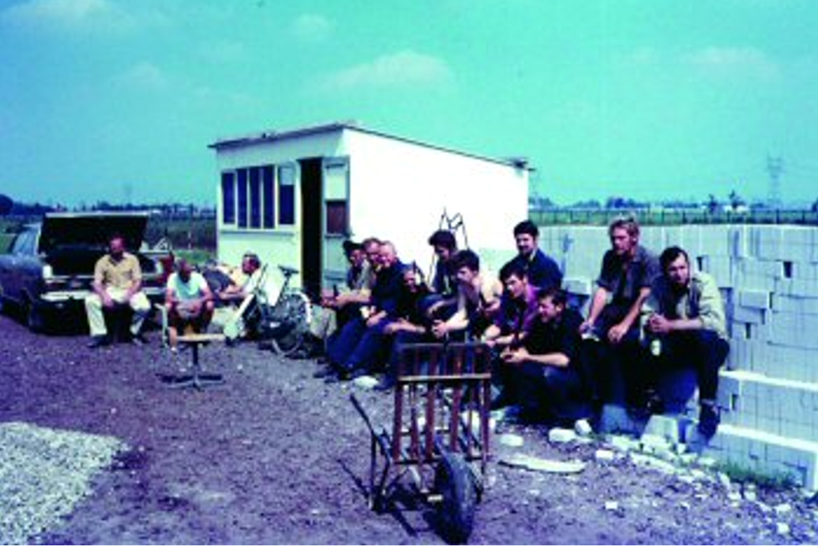 Bouw Sportpark Dorrestein 1968-1971