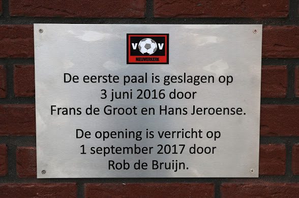 Nieuwbouw kleedkamers Sportpark Dorrestein 2016-2017