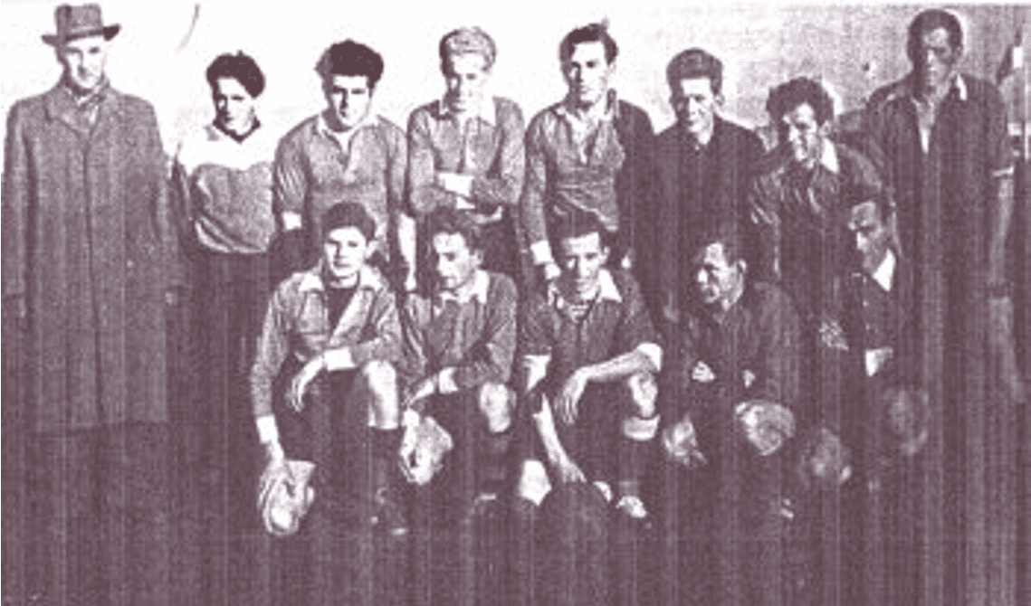 Elftal vv Nieuwerkerk jaren '50